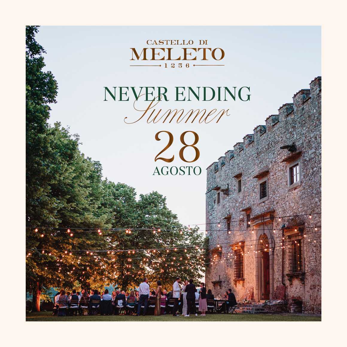 Castello di Meleto cena 28 agosto